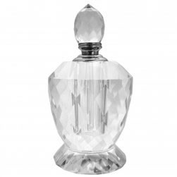 Clear Cut Glass Perfume Bottle with Screw On Top 30ml