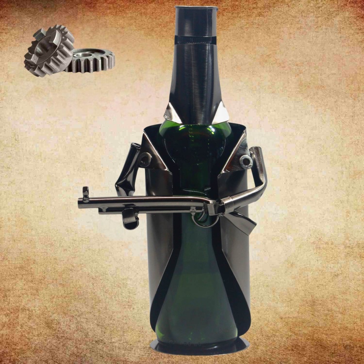 Handmade Nuts and Bolts Ned Kelly Wine Bottle Holder