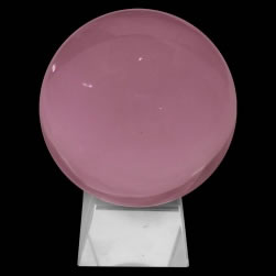Pink Crystal Ball with Stand 8cm