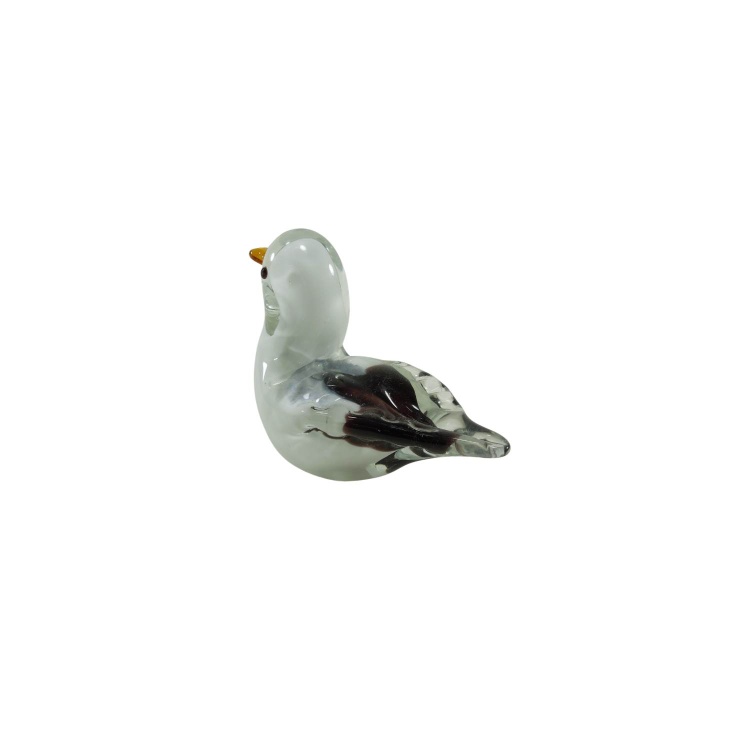 Handmade Art Glass Sea Gull Figurine, Small