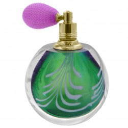 Zibo Handblown Art Glass Green Atomiser Perfume Bottle