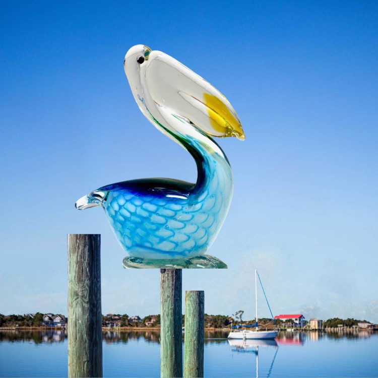 Zibo Handblown Art Glass  - Pelican
