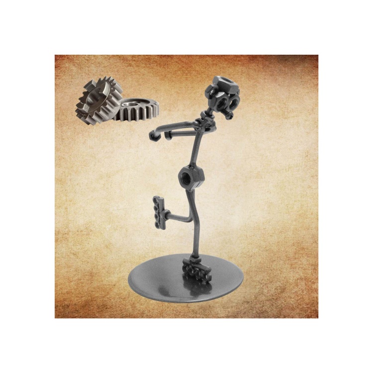 Nuts and Bolts Handcrafted Iron Man Skating