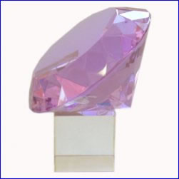 Diamond 15cm On Stand-Lilac