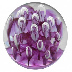 Paperweight Finger Bubbles Pink Base