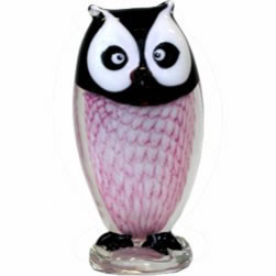 Owl, Pink and Black