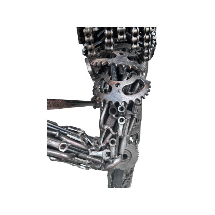 Metal Alien Predator Statue with Spear 130cm Tall