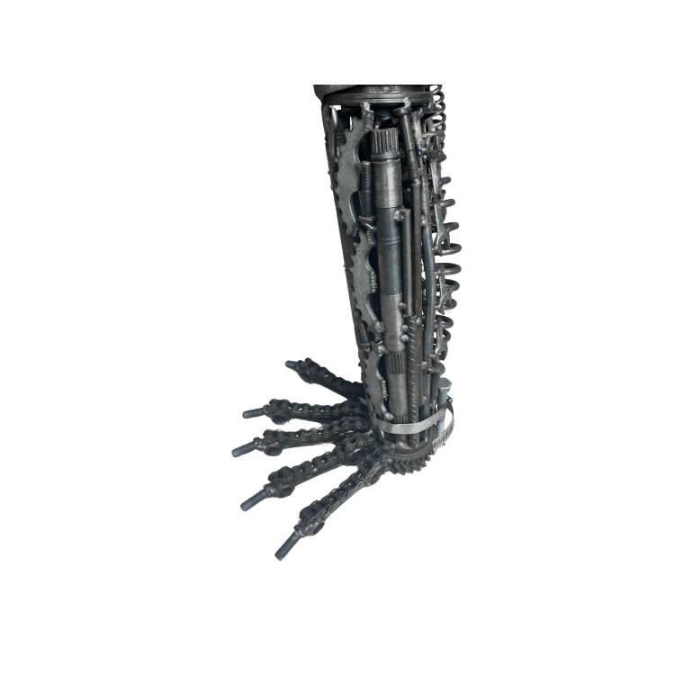 Metal Alien Predator Statue with Spear 130cm Tall