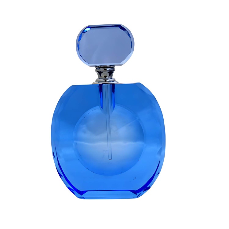 Blue K9 Glass Perfume Bottle 25ml - Screw on Stopper