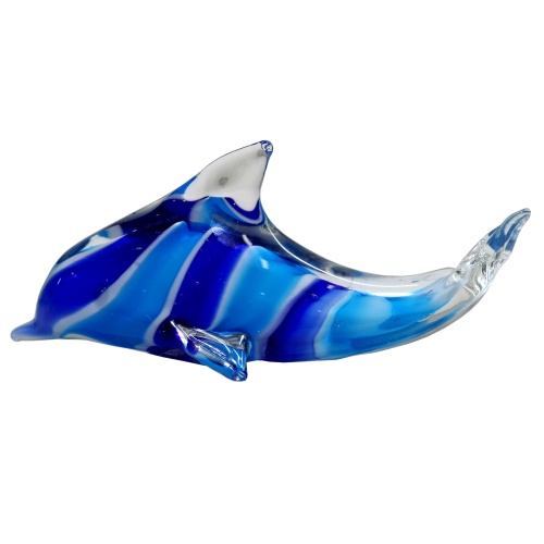 GF5262 Zibo Handmade Glass Dolphin 15cm L