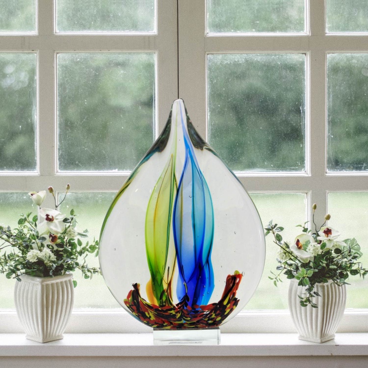 Glass Teardrop Statue