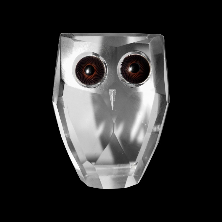 Cut Glass Owl