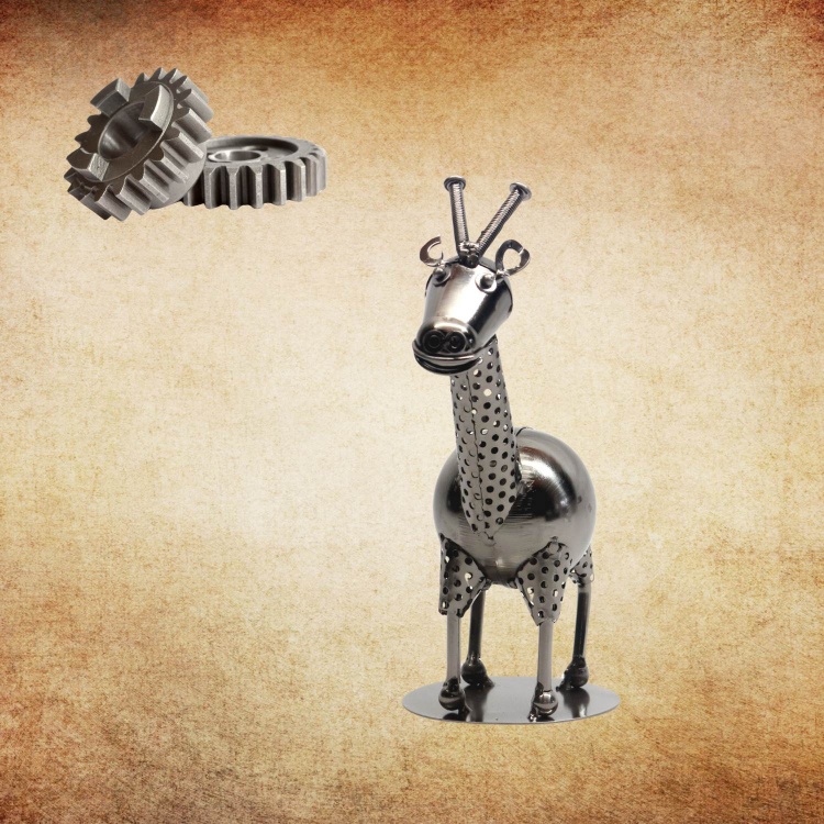 Handmade Nuts and Bolts Giraffe Figurine