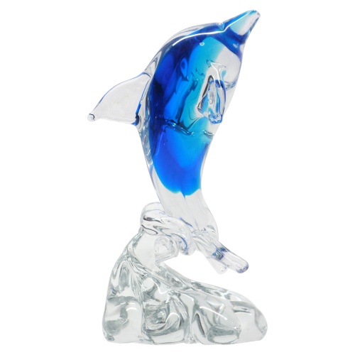 GF-054LZibo Handmade Glass Dolphin 17cm