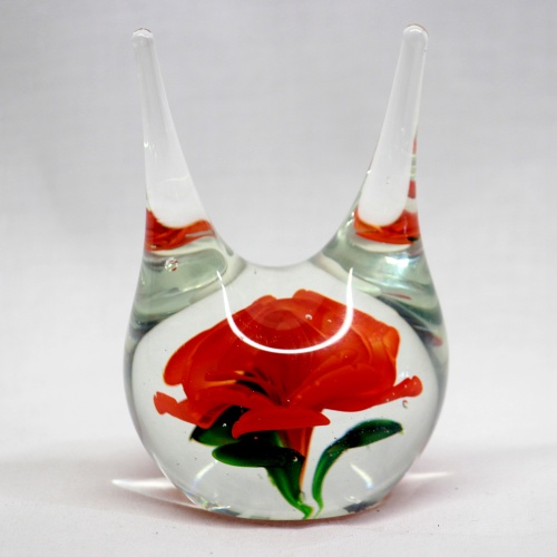 Double Ring Holder - Red Rose