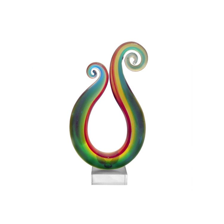 Glass Statue  Abstract - Tai Chi