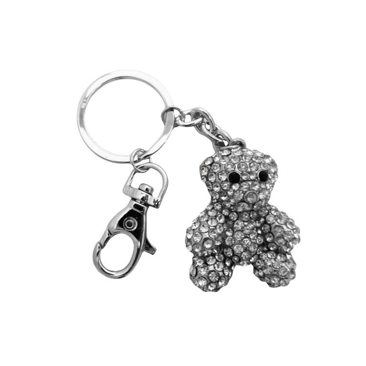 Key Chain in Window Faced Box - Teddy Bear