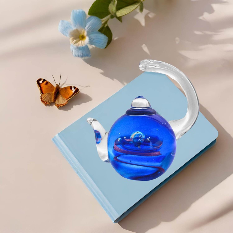 Handblown Glass Teapot - Ring Holder - Gift Boxed