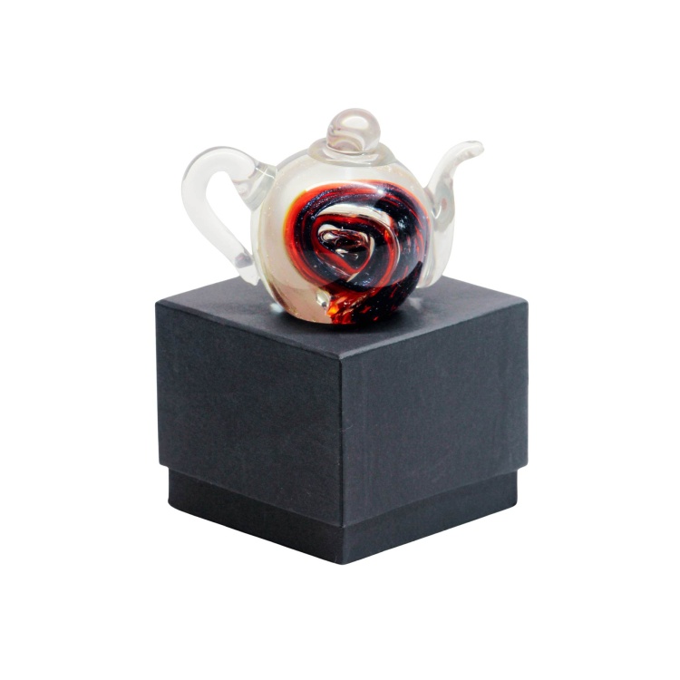 Glass Teapot Mystic Swirl Gift Boxed