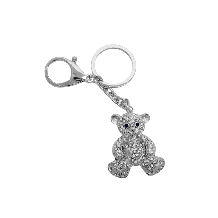 Key Chain in window Faced Box - Teddy Bear