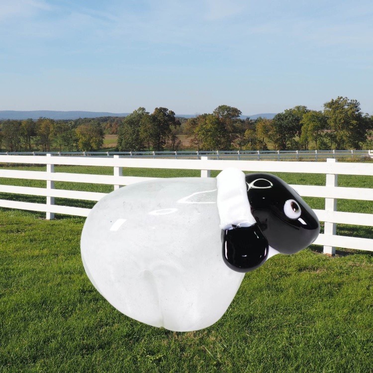 Zibo Handblown Art Glass - Sheep