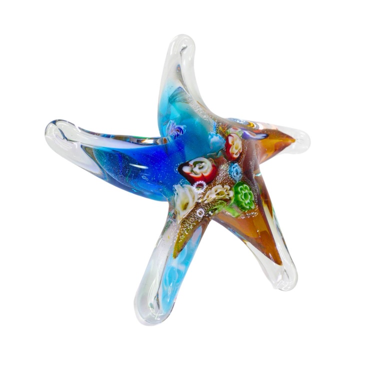 Zibo Handblown Art Glass - Millefiori Pattern Star Fish