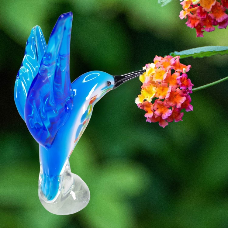Zibo Handblown Art Glass - Humming Bird