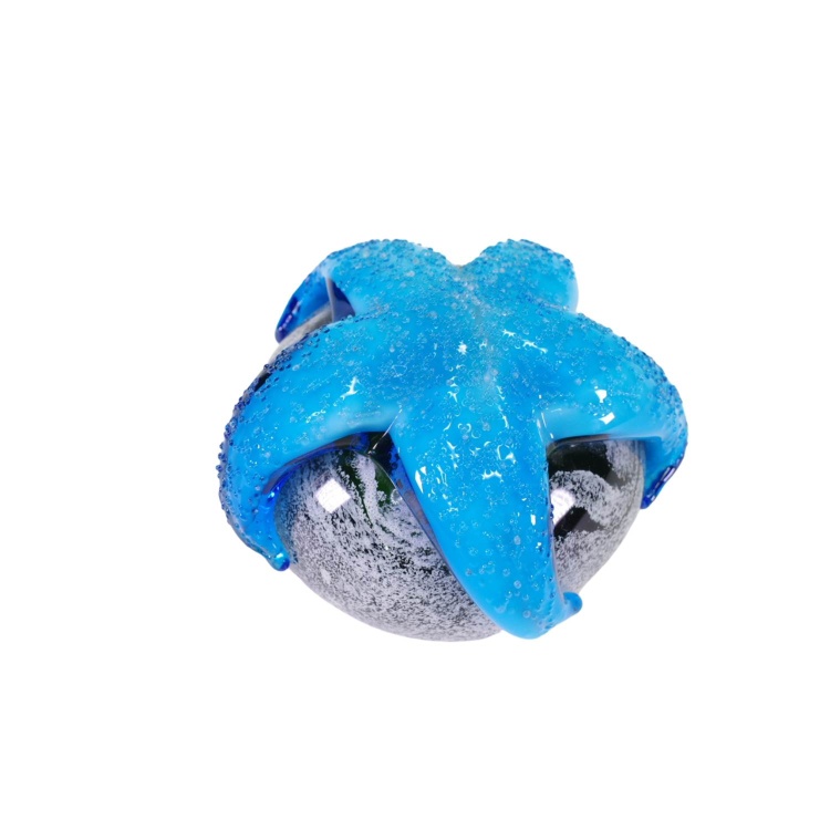 Zibo Handblown Art Glass Paperweight - Starfish