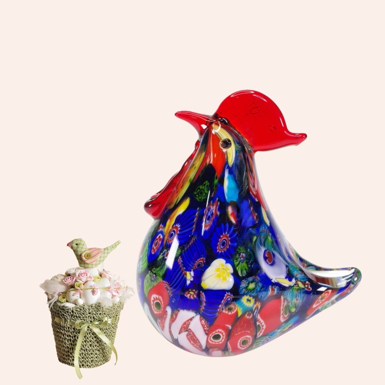 Zibo Handblown Art Glass - Hen (Gift Box)