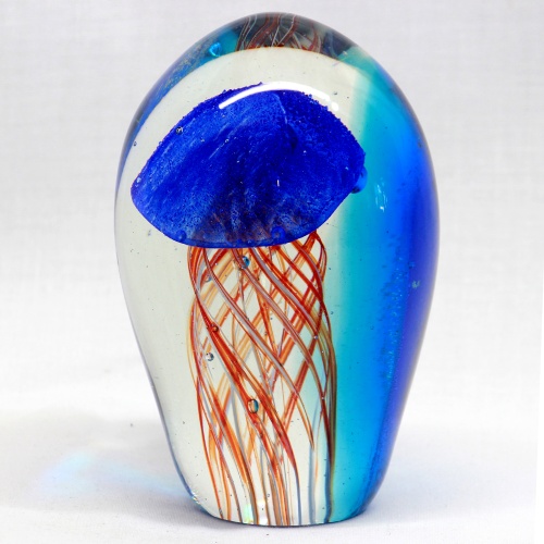 Floating Blue Jellyfish