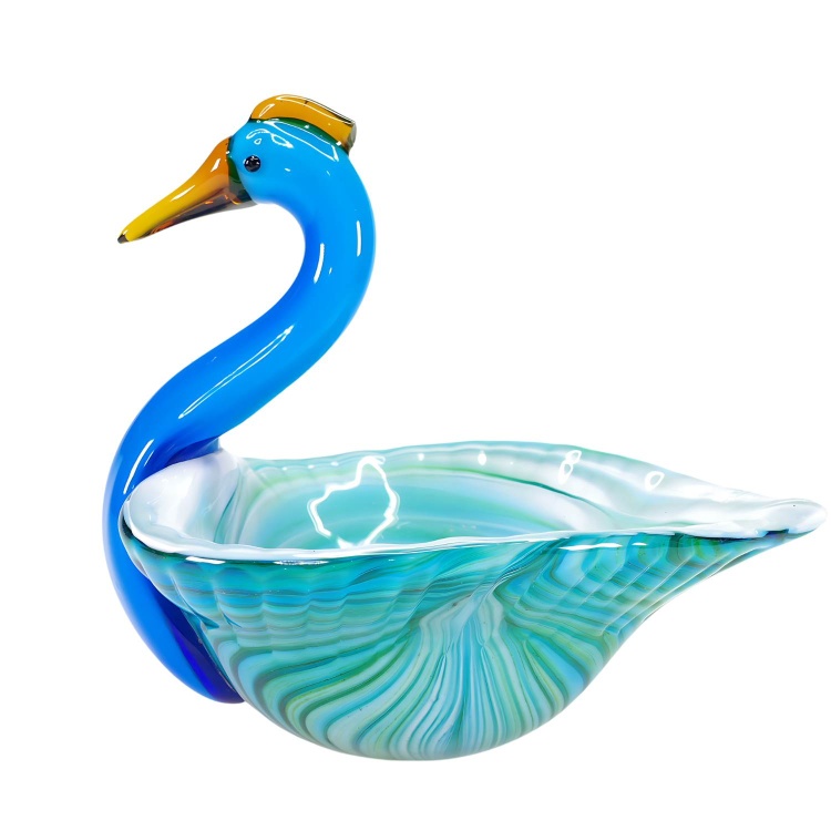 Glass Bowl Shape Peacock