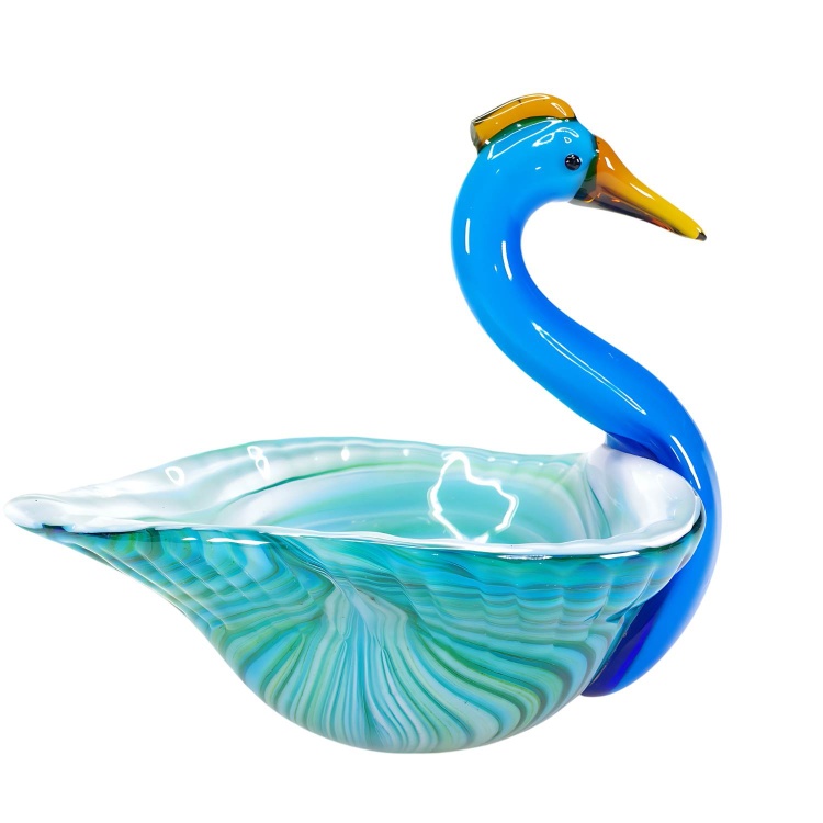 Glass Bowl Shape Peacock
