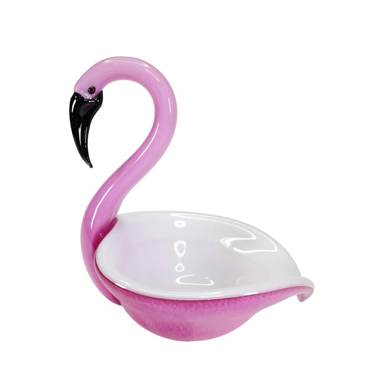 Glass Bowl Shape Flamingo