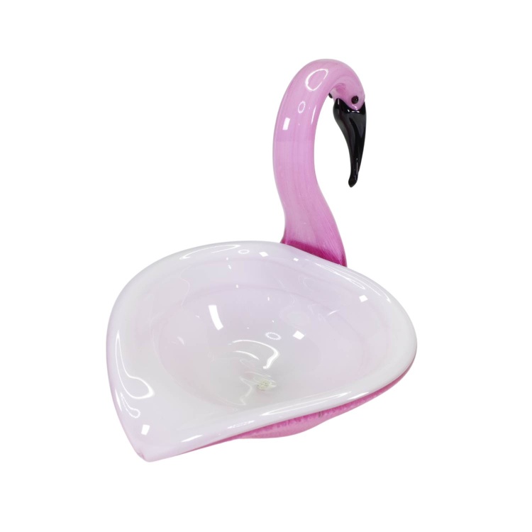 Glass Bowl Shape Flamingo