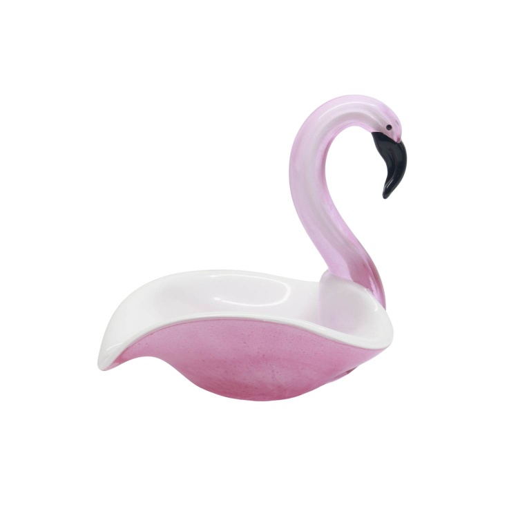 Glass Bowl Shape Flamingo