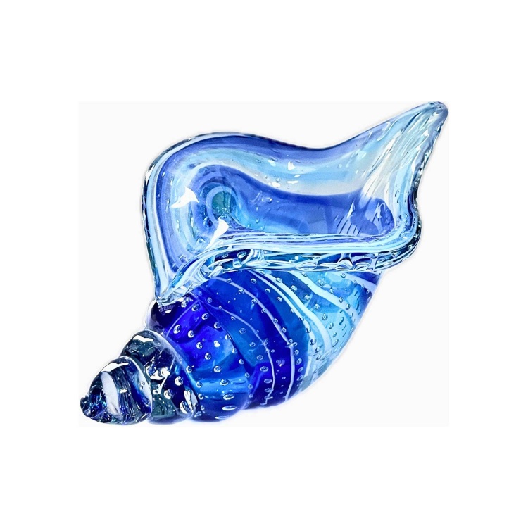 Transparent Blue Seashell Candle