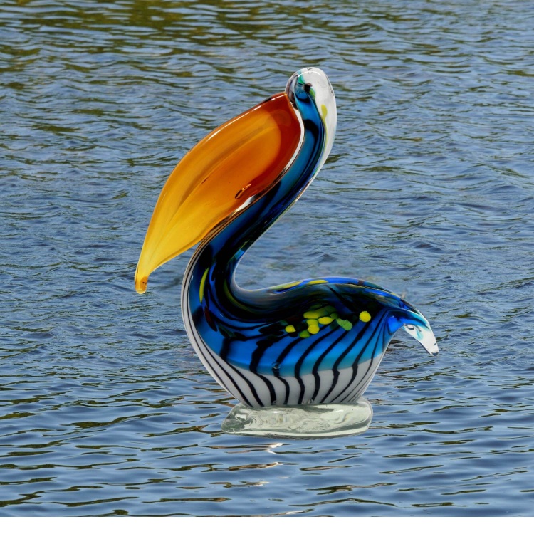 Zibo Handblown Art Glass - Pelican
