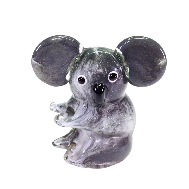 Zibo Handblown Art Glass - Sitting Koala