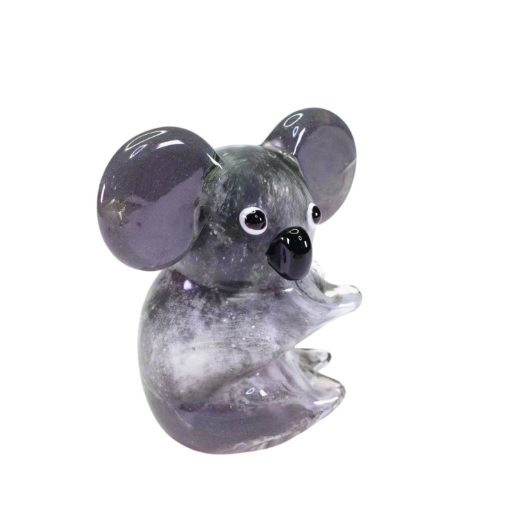 Zibo Handblown Art Glass - Sitting Koala