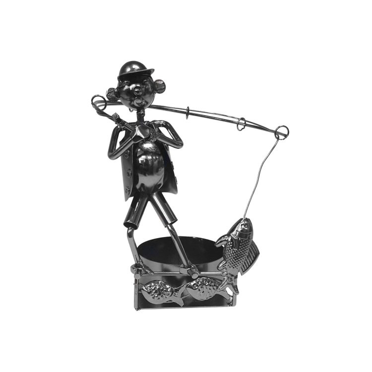 Single Fisherman w/ catch WBH