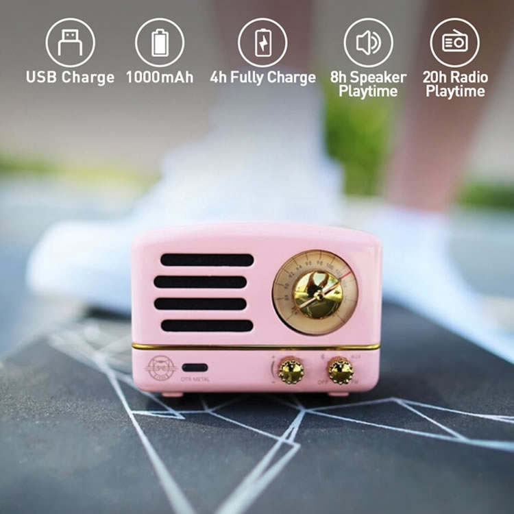 Pink OTR Metal SE Bluetooth Speaker