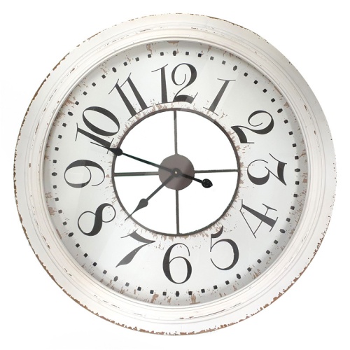 Large 79cm Distressed WH Clock