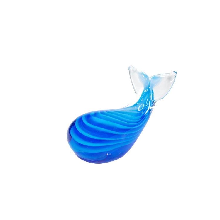 Zibo Handblown Art Glass - Blue Whale