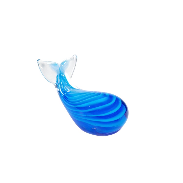 Zibo Handblown Art Glass - Blue Whale