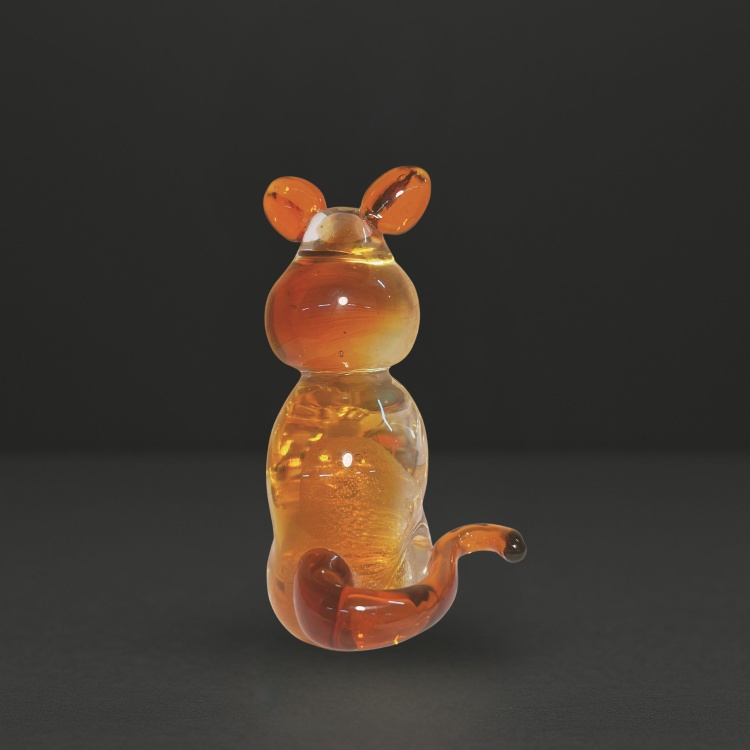 Zibo Handblown Art Glass - Amber Joey
